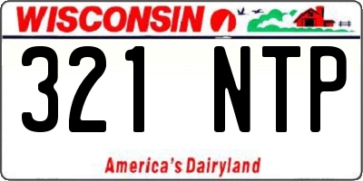 WI license plate 321NTP