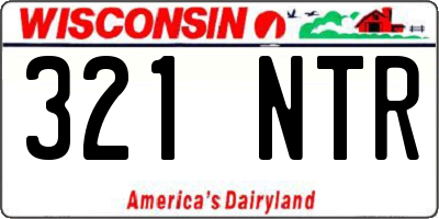 WI license plate 321NTR