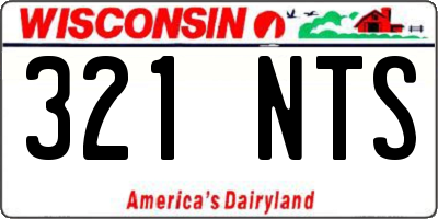 WI license plate 321NTS