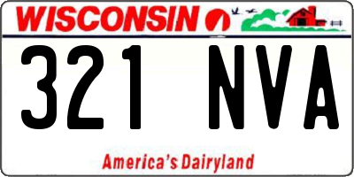 WI license plate 321NVA
