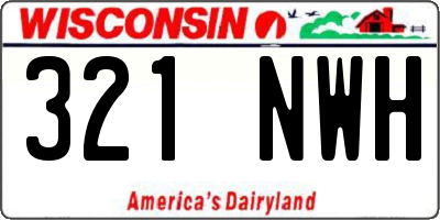 WI license plate 321NWH