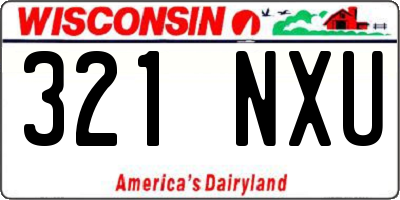 WI license plate 321NXU
