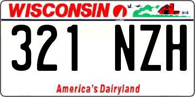 WI license plate 321NZH