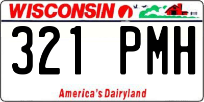 WI license plate 321PMH