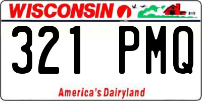 WI license plate 321PMQ