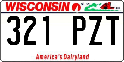 WI license plate 321PZT