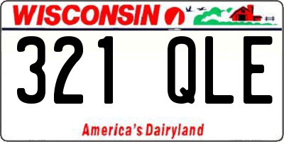 WI license plate 321QLE