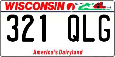 WI license plate 321QLG