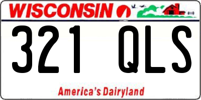 WI license plate 321QLS