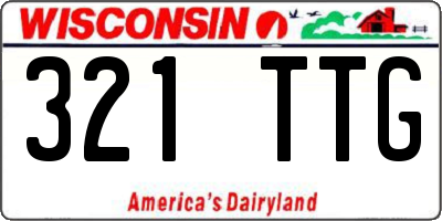 WI license plate 321TTG