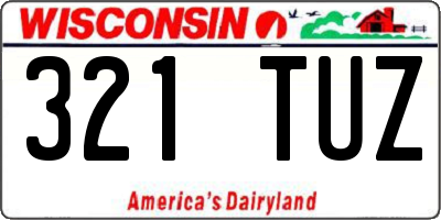 WI license plate 321TUZ