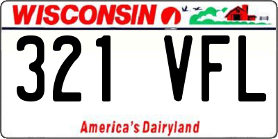 WI license plate 321VFL