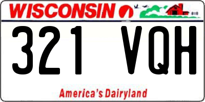 WI license plate 321VQH