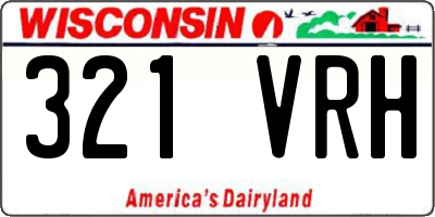 WI license plate 321VRH