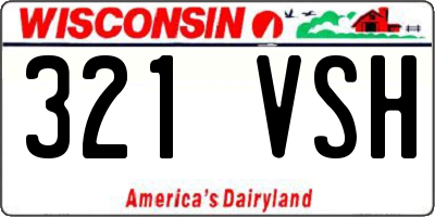 WI license plate 321VSH