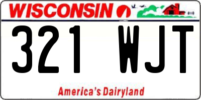 WI license plate 321WJT