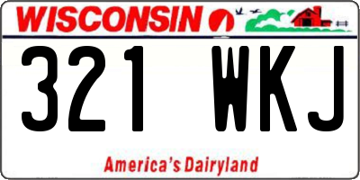 WI license plate 321WKJ