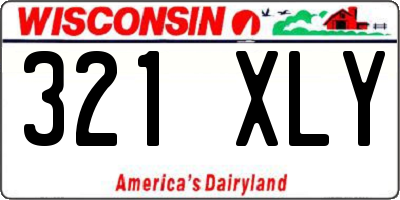WI license plate 321XLY