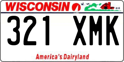 WI license plate 321XMK
