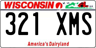 WI license plate 321XMS