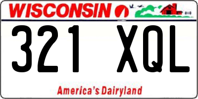 WI license plate 321XQL