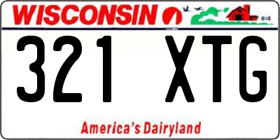 WI license plate 321XTG
