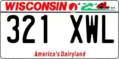 WI license plate 321XWL