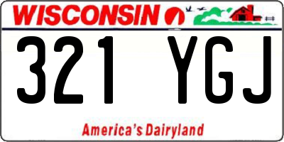 WI license plate 321YGJ