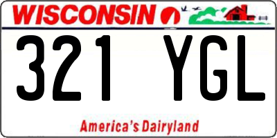 WI license plate 321YGL