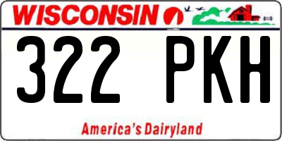 WI license plate 322PKH
