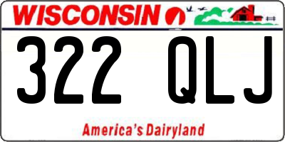 WI license plate 322QLJ