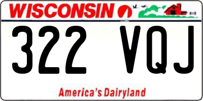 WI license plate 322VQJ