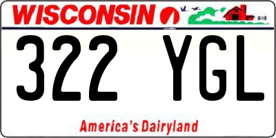WI license plate 322YGL