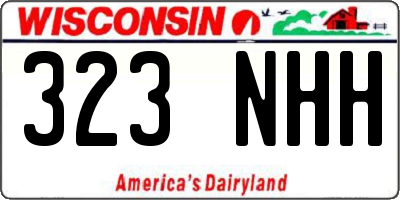WI license plate 323NHH