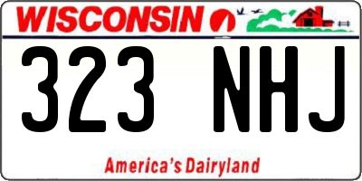 WI license plate 323NHJ