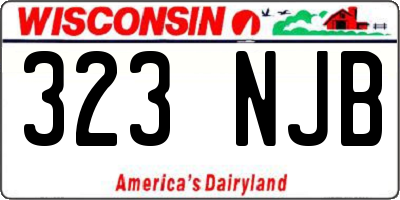 WI license plate 323NJB