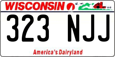 WI license plate 323NJJ