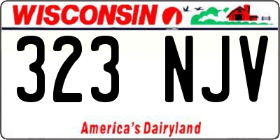 WI license plate 323NJV