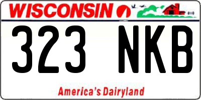 WI license plate 323NKB