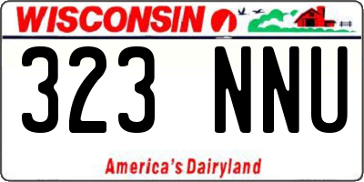 WI license plate 323NNU