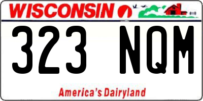 WI license plate 323NQM