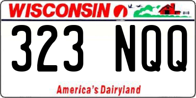 WI license plate 323NQQ