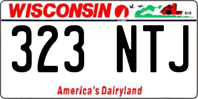 WI license plate 323NTJ