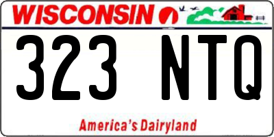 WI license plate 323NTQ