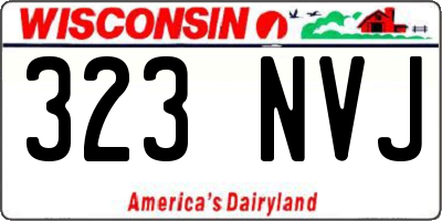 WI license plate 323NVJ