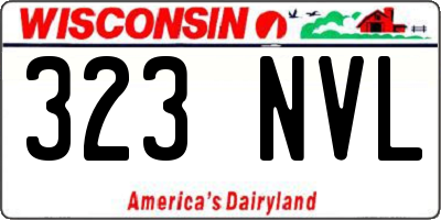 WI license plate 323NVL