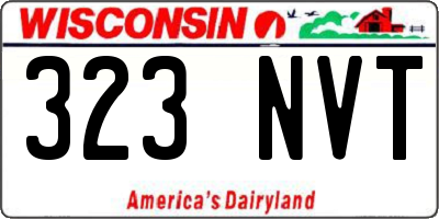 WI license plate 323NVT
