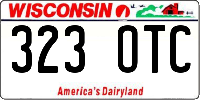WI license plate 323OTC
