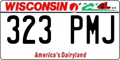 WI license plate 323PMJ