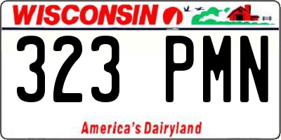 WI license plate 323PMN